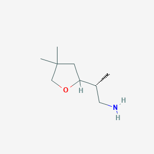 molecular formula C9H19NO B2685838 (2R)-2-(4,4-Dimethyloxolan-2-yl)propan-1-amine CAS No. 2248216-48-8