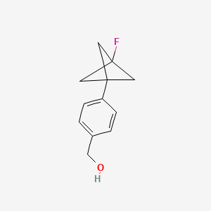 molecular formula C12H13FO B2685856 (4-(3-Fluorobicyclo[1.1.1]pentan-1-yl)phenyl)methanol CAS No. 1934767-33-5