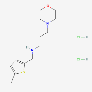 molecular formula C13H24Cl2N2OS B2685858 (5-Methyl-thiophen-2-ylmethyl)-(3-morpholin-4-YL-propyl)-amine dihydrochloride CAS No. 1052426-35-3