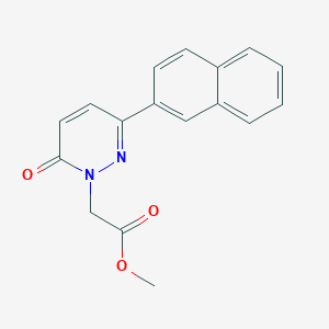 molecular formula C17H14N2O3 B2685871 Methyl 2-(3-naphthalen-2-yl-6-oxopyridazin-1-yl)acetate CAS No. 922900-18-3