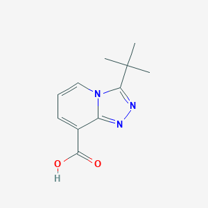 molecular formula C11H13N3O2 B2685895 3-Tert-butyl-[1,2,4]triazolo[4,3-a]pyridine-8-carboxylic acid CAS No. 1216179-75-7