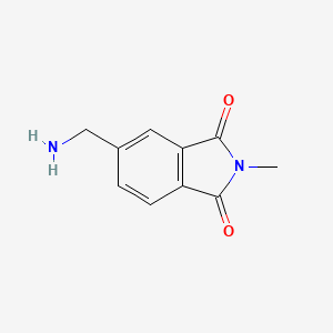 molecular formula C10H10N2O2 B2685902 5-(氨甲基)-2-甲基异喹啉-1,3-二酮 CAS No. 1368926-79-7