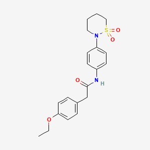 N-[4-(1,1-dioxo-1lambda6,2-thiazinan-2-yl)phenyl]-2-(4-ethoxyphenyl)acetamide