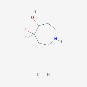 5,5-Difluoroazepan-4-ol;hydrochloride