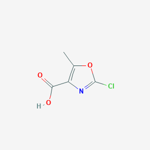 molecular formula C5H4ClNO3 B2685956 4-Oxazolecarboxylic acid, 2-chloro-5-methyl- CAS No. 1240600-64-9