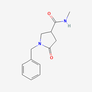 molecular formula C13H16N2O2 B2685979 1-benzyl-N-methyl-5-oxopyrrolidine-3-carboxamide CAS No. 91189-04-7