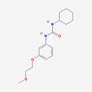 molecular formula C16H24N2O3 B268600 N-cyclohexyl-N'-[3-(2-methoxyethoxy)phenyl]urea 