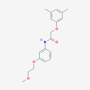 molecular formula C19H23NO4 B268601 2-(3,5-dimethylphenoxy)-N-[3-(2-methoxyethoxy)phenyl]acetamide 