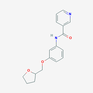 molecular formula C17H18N2O3 B268602 N-[3-(tetrahydro-2-furanylmethoxy)phenyl]nicotinamide 