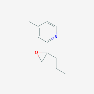 molecular formula C11H15NO B2686024 4-Methyl-2-(2-propyloxiran-2-yl)pyridine CAS No. 2248349-19-9