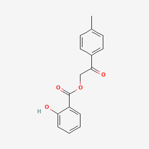 molecular formula C16H14O4 B2686033 2-Oxo-2-(p-tolyl)ethyl 2-hydroxybenzoate CAS No. 324066-07-1