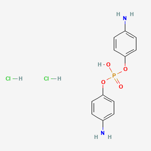 molecular formula C12H15Cl2N2O4P B2686060 双(4-氨基苯基)氢磷酸二盐酸盐 CAS No. 1335042-16-4