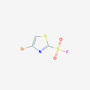 molecular formula C3HBrFNO2S2 B2686069 4-Bromo-1,3-thiazole-2-sulfonyl fluoride CAS No. 1936330-57-2