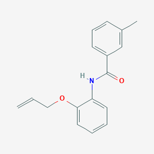 molecular formula C17H17NO2 B268608 N-[2-(allyloxy)phenyl]-3-methylbenzamide 