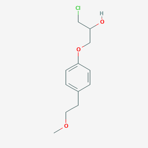 molecular formula C12H17ClO3 B026861 1-氯-2-羟基-3-(4-(2-甲氧基乙基)苯氧基)-丙烷 CAS No. 56718-76-4
