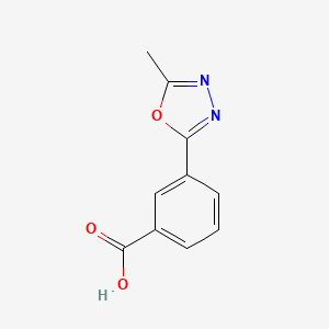 molecular formula C10H8N2O3 B2686100 3-(5-甲基-1,3,4-噁二唑-2-基)苯甲酸 CAS No. 915707-68-5