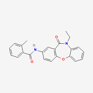 N-(10-ethyl-11-oxo-10,11-dihydrodibenzo[b,f][1,4]oxazepin-2-yl)-2-methylbenzamide