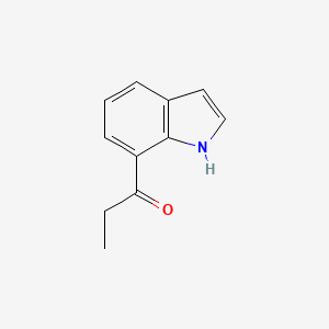 molecular formula C11H11NO B2686150 1-(1H-indol-7-yl)propan-1-one CAS No. 2306278-36-2