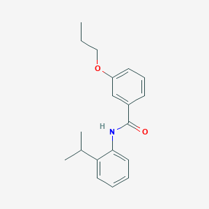 molecular formula C19H23NO2 B268617 N-(2-isopropylphenyl)-3-propoxybenzamide 