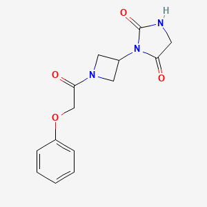 3-(1-(2-Phenoxyacetyl)azetidin-3-yl)imidazolidine-2,4-dione
