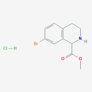 Methyl 7-bromo-1,2,3,4-tetrahydroisoquinoline-1-carboxylate;hydrochloride