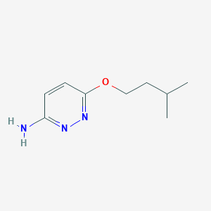 molecular formula C9H15N3O B2686237 6-(3-Methylbutoxy)pyridazin-3-amine CAS No. 90768-58-4
