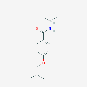molecular formula C15H23NO2 B268624 N-(sec-butyl)-4-isobutoxybenzamide 