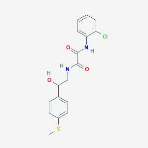 molecular formula C17H17ClN2O3S B2686253 N1-(2-chlorophenyl)-N2-(2-hydroxy-2-(4-(methylthio)phenyl)ethyl)oxalamide CAS No. 1448052-18-3