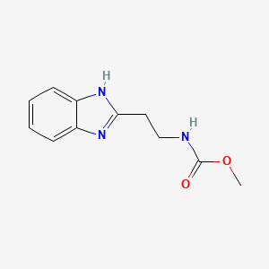 molecular formula C11H13N3O2 B2686326 甲基-N-[2-(1H-1,3-苯并二氮杂-2-基)乙基]甲酸酯 CAS No. 923688-94-2