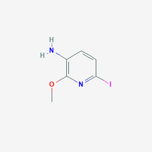 molecular formula C6H7IN2O B2686329 6-碘-2-甲氧基吡啶-3-胺 CAS No. 1310949-50-8