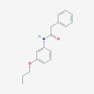 molecular formula C17H19NO2 B268633 2-phenyl-N-(3-propoxyphenyl)acetamide 