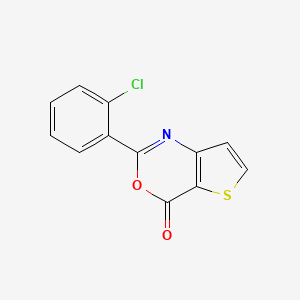molecular formula C12H6ClNO2S B2686336 2-(2-chlorophenyl)-4H-thieno[3,2-d][1,3]oxazin-4-one CAS No. 140406-73-1