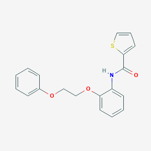 molecular formula C19H17NO3S B268635 N-[2-(2-phenoxyethoxy)phenyl]thiophene-2-carboxamide 