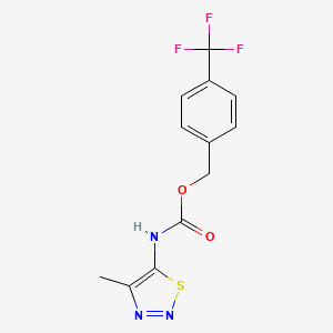 4-(trifluoromethyl)benzyl N-(4-methyl-1,2,3-thiadiazol-5-yl)carbamate