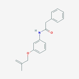molecular formula C18H19NO2 B268639 N-{3-[(2-methylprop-2-en-1-yl)oxy]phenyl}-2-phenylacetamide 