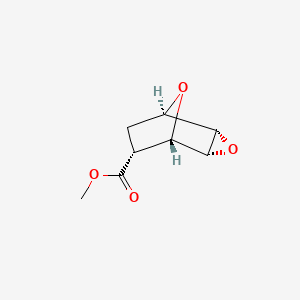 molecular formula C8H10O4 B2686400 (1β,4β)-5α,6α-环氧-7-氧杂双环[2.2.1]庚烷-2α-羧酸甲酯 CAS No. 785807-06-9