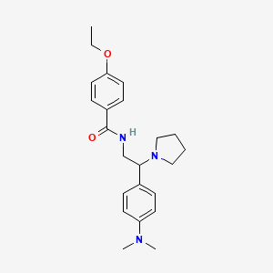 molecular formula C23H31N3O2 B2686415 N-(2-(4-(二甲氨基)苯基)-2-(吡咯烷-1-基)乙基)-4-乙氧基苯甲酰胺 CAS No. 946217-84-1