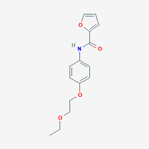 molecular formula C15H17NO4 B268642 N-[4-(2-ethoxyethoxy)phenyl]-2-furamide 