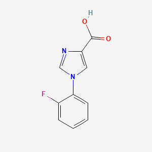 molecular formula C10H7FN2O2 B2686423 1-(2-Fluorophenyl)-1H-imidazole-4-carboxylic acid CAS No. 1250543-88-4