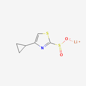 Lithium(1+) ion 4-cyclopropyl-1,3-thiazole-2-sulfinate
