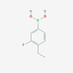 molecular formula C8H10BFO2 B2686435 4-Ethyl-3-fluorophenylboronic acid CAS No. 1318760-09-6; 1374302-04-1