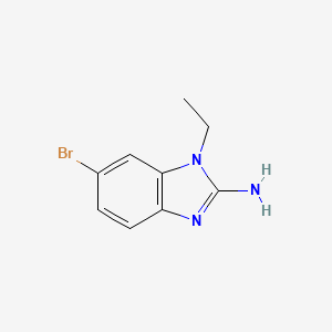 molecular formula C9H10BrN3 B2686441 6-bromo-1-ethyl-1H-1,3-benzodiazol-2-amine CAS No. 24810-29-5