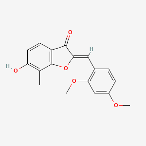 2-[(2,4-Dimethoxyphenyl)methylene]-6-hydroxy-7-methylbenzo[b]furan-3-one