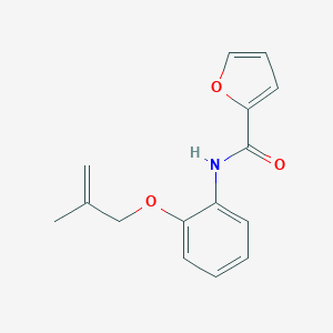 molecular formula C15H15NO3 B268647 N-{2-[(2-methyl-2-propenyl)oxy]phenyl}-2-furamide 