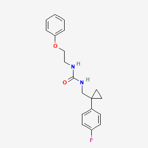 1-((1-(4-Fluorophenyl)cyclopropyl)methyl)-3-(2-phenoxyethyl)urea