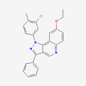 1-(3-chloro-4-methylphenyl)-8-ethoxy-3-phenyl-1H-pyrazolo[4,3-c]quinoline