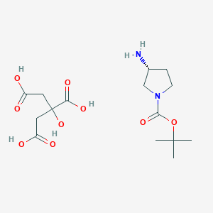 molecular formula C15H26N2O9 B2686504 (R)-1-Boc-3-Aminopyrrolidine citrate CAS No. 1217769-76-0; 147081-49-0
