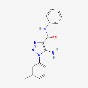 5-amino-N-phenyl-1-(m-tolyl)-1H-1,2,3-triazole-4-carboxamide