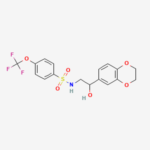 N-(2-(2,3-dihydrobenzo[b][1,4]dioxin-6-yl)-2-hydroxyethyl)-4-(trifluoromethoxy)benzenesulfonamide
