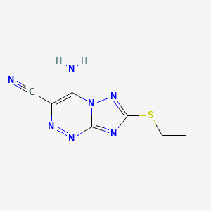 4-Amino-7-(ethylthio)-[1,2,4]triazolo[5,1-c][1,2,4]triazine-3-carbonitrile